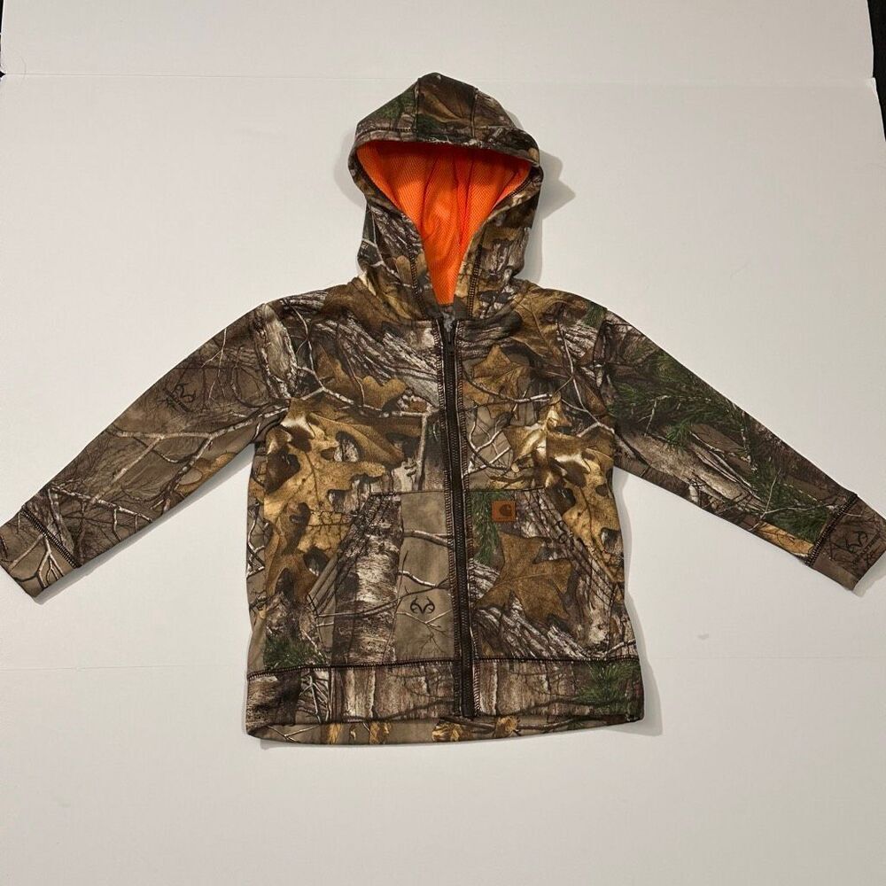 Carhartt Mossy Oak Camo Active Jacket Full Zip | Toddler Boys Size 4T